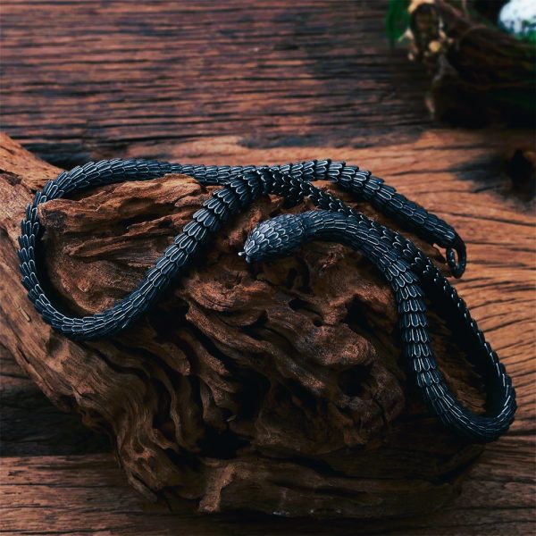 Collier viking serpent nordique Ouroboros
