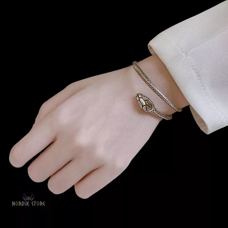 jonc viking serpent Jörmungand cadeau femme