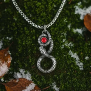 pendentif viking oeil de serpent, cadeau