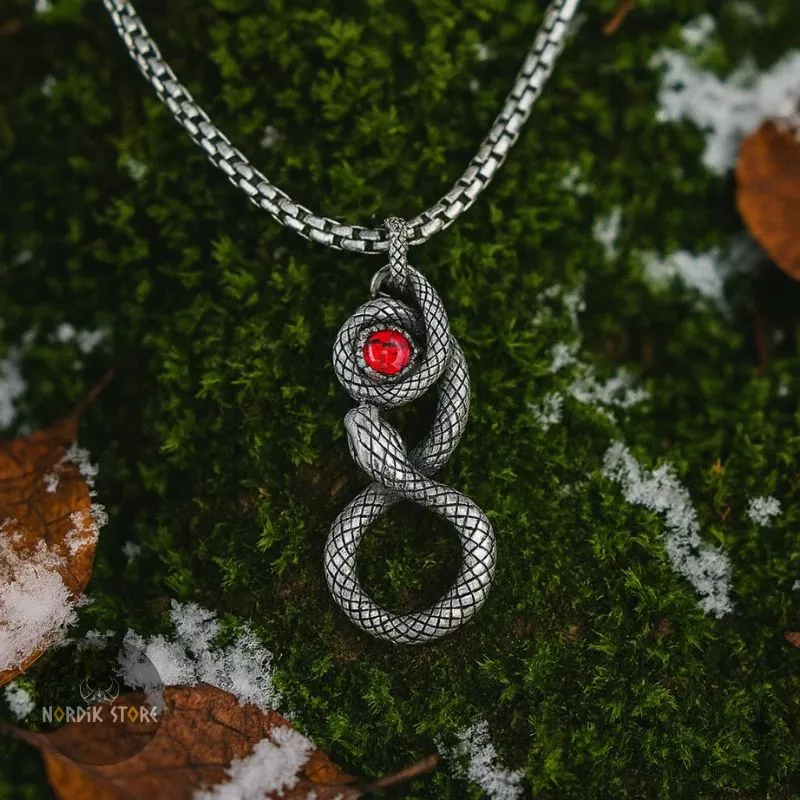 pendentif viking oeil de serpent, cadeau