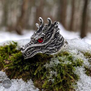 bague dragon viking, cadeau homme et ados