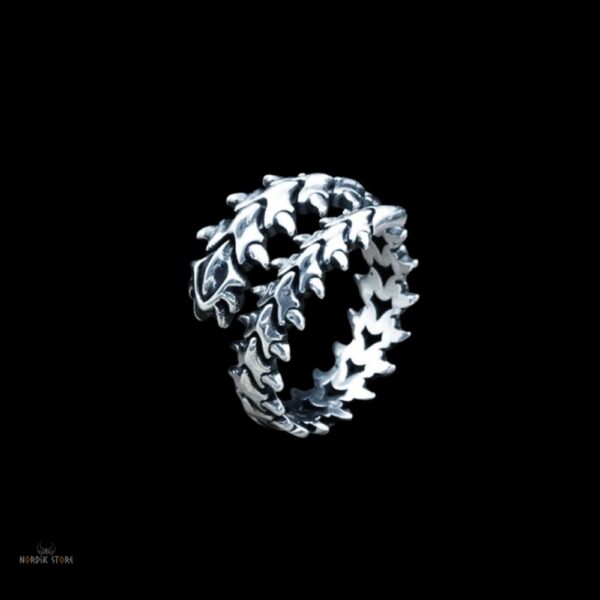 bague Viking Dragon Jormungand en acier, cadeau homme et femme