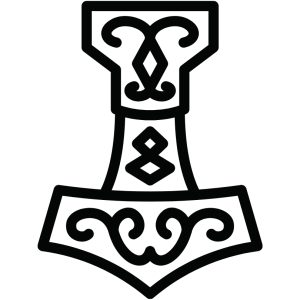 Symbole viking Mjöllnir