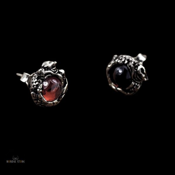 Boucles d'oreilles dragon en argent, cadeau homme femme pour anniversaire