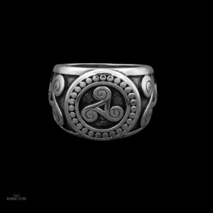 bague chevalière viking Triskell, cadeau