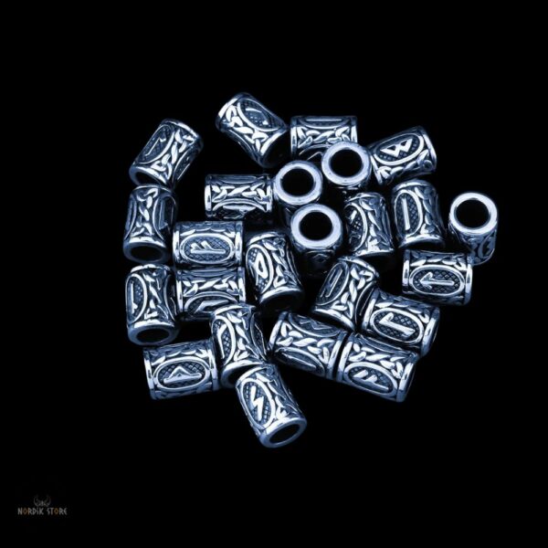 bijoux de barbe runes viking, cadeaux homme