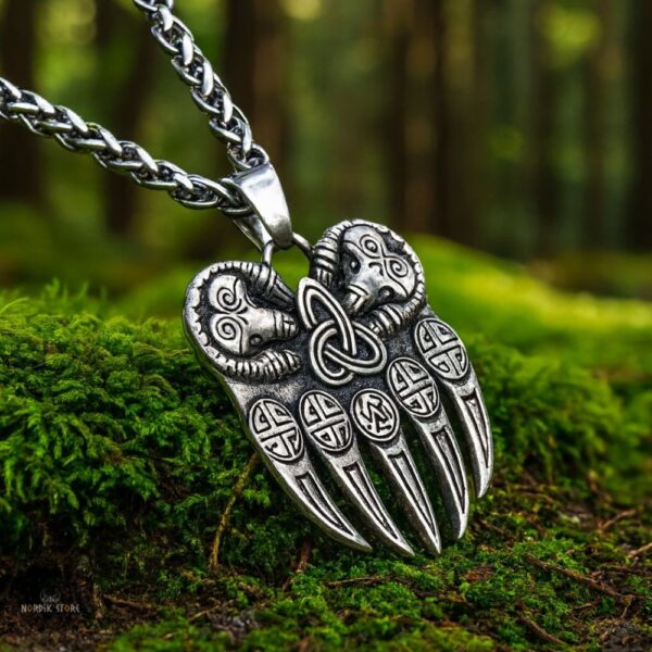 collier viking Griffes d'ours, cadeau