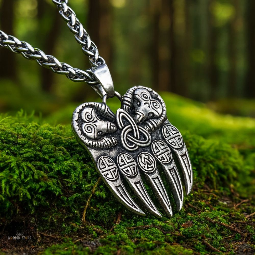 collier viking Griffes d'ours, cadeau