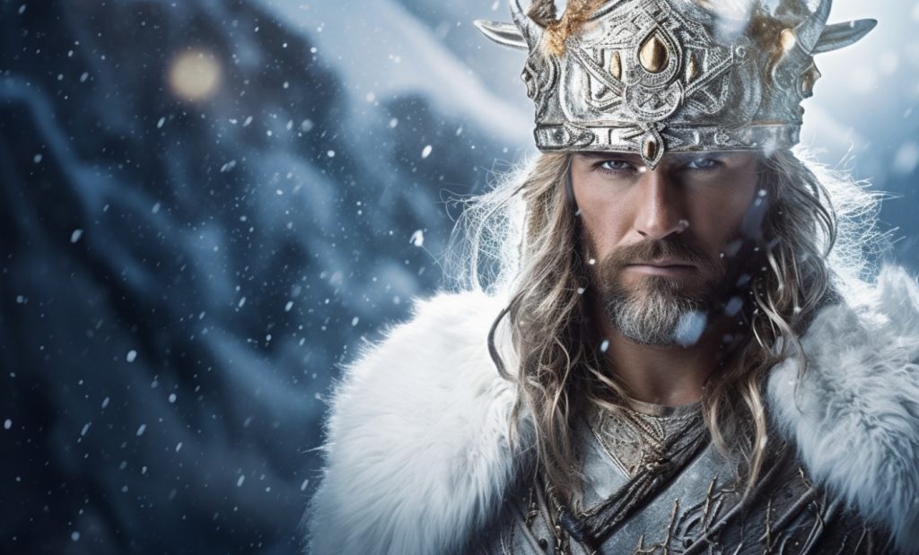 Studio Collection STATUE De ODIN Neuve Resine Laitonnée Figure MYTHOLOGIE Nordique Dieu De