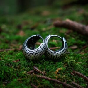 Boucles d'oreilles viking Jord en argent 925
