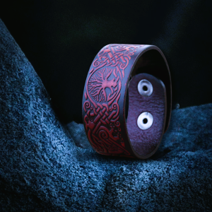 Bracelet viking écorce Yggdrasil l'arbre de vie