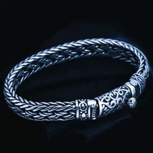 Bracelet viking Ragnar en argent 925