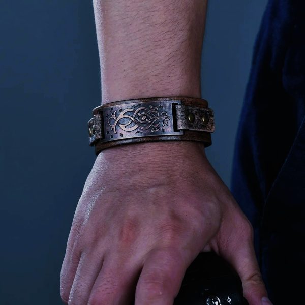 Bracelets de force du guerrier viking cadeau pour homme