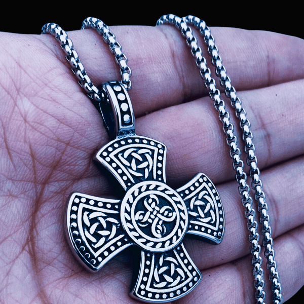 Collier croix celtique cadeau pour homme ou femme