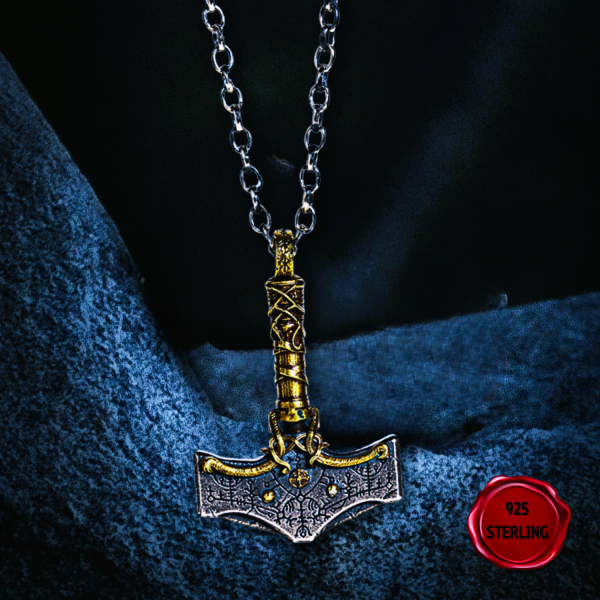 Collier des rois vikings en argent 925 chaîne argent