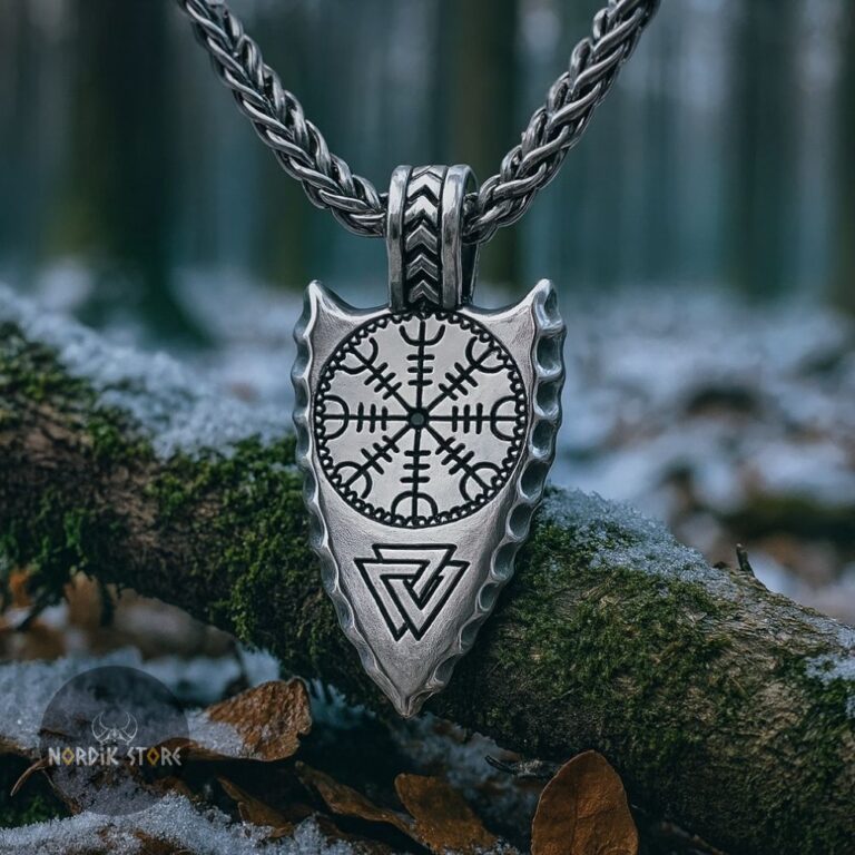 collier viking la flèche protectrice cadeau homme