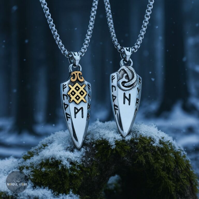 Colliers vikings le Pouvoir d'Odin et Gungnir, cadeau homme