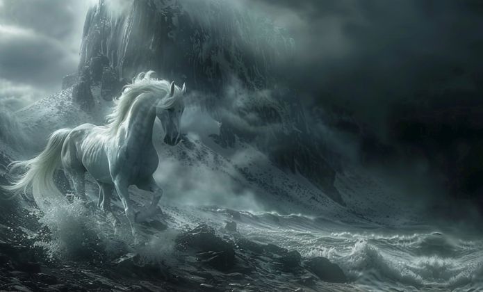 Les chevaux, des animaux de la mythologie nordique