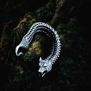 Bracelet viking esprit loup
