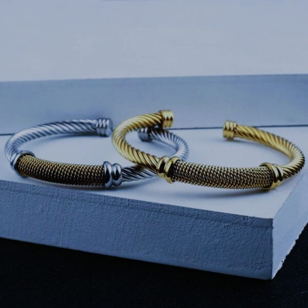 Bracelets viking des Jarls or argent, cadeau pour homme ou pour femme