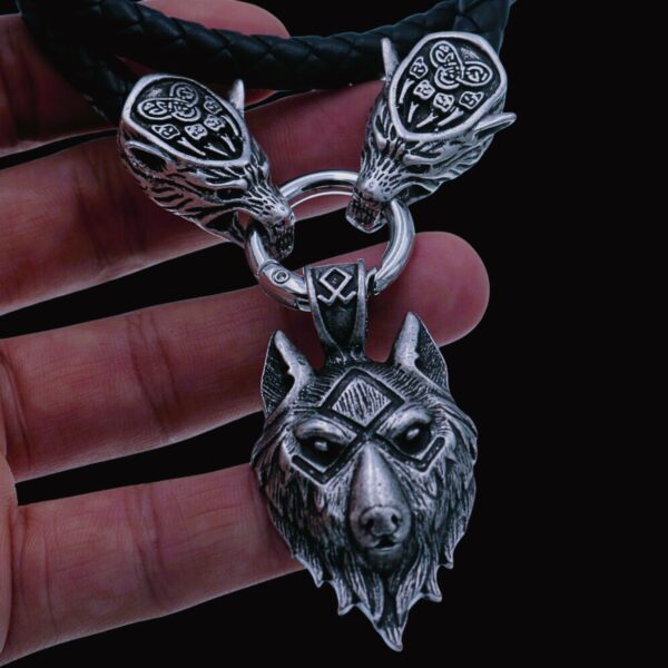 Collier viking le pouvoir des loups d'Odin, cadeau pour homme ou femme