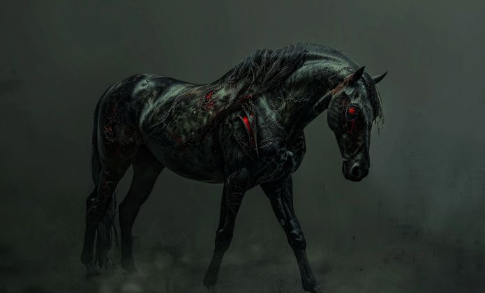 Helhest, cheval du monde des morts