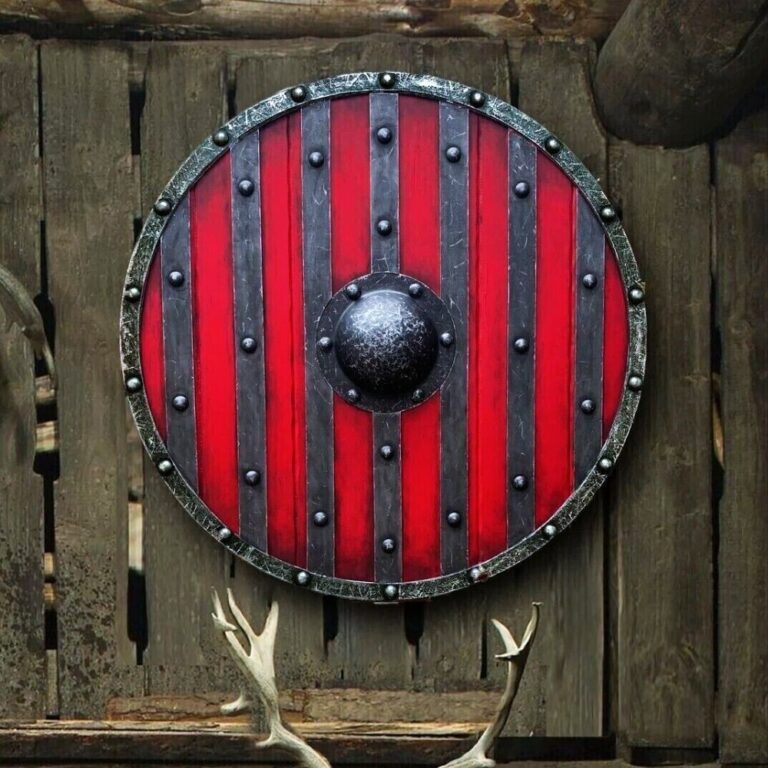 Bouclier viking du Valhalla en bois et acier, cadeau de décoration maison pour homme et fêtes