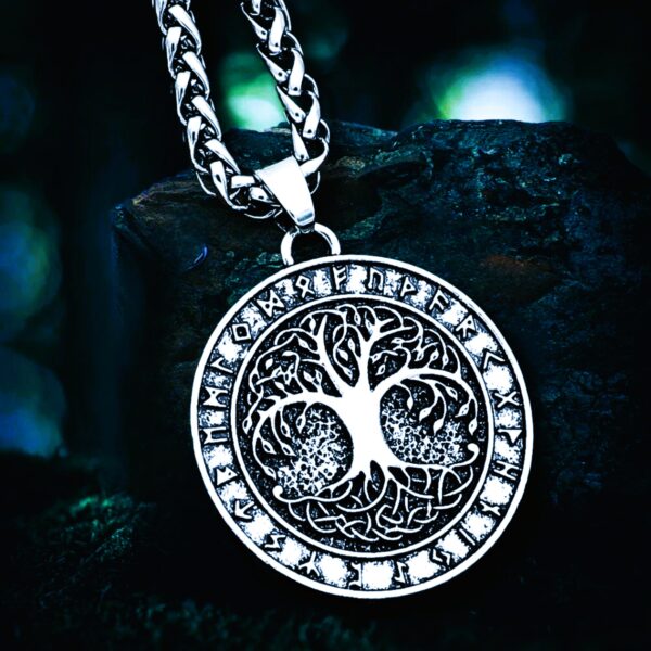 Collier Yggdrasil, arbre de vie sacré viking, cadeau pour homme ou femme