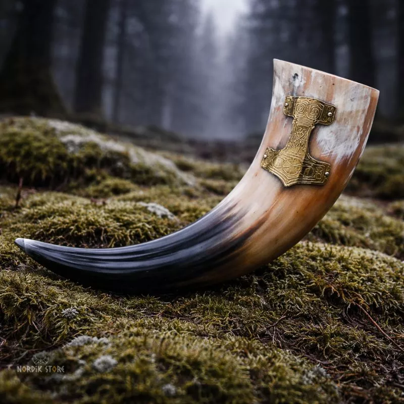 Corne viking du marteau de Thor le Mjolnir, cadeau homme
