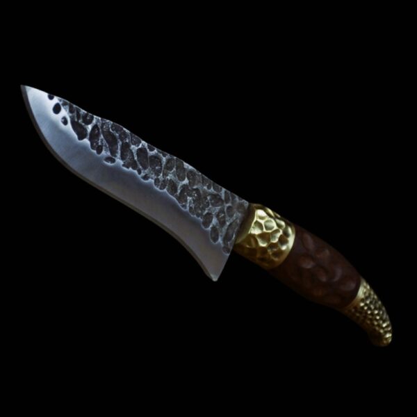 Couteau viking martelé en acier vanadium, cadeau accessoires de cuisine pour femme ou femme