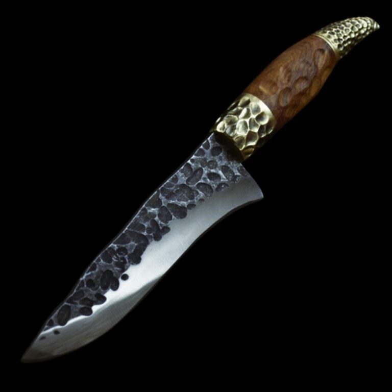 Couteau viking martelé cuisine en acier forgé, cadeau accessoires pour femme ou femme, fêtes