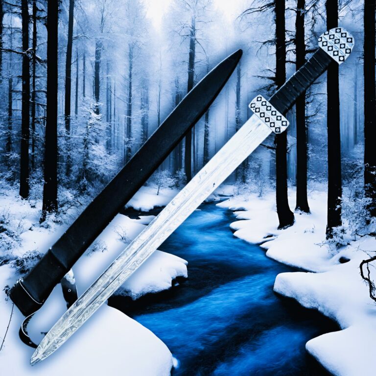 Épée Viking du Valhalla forgé en acier carbone