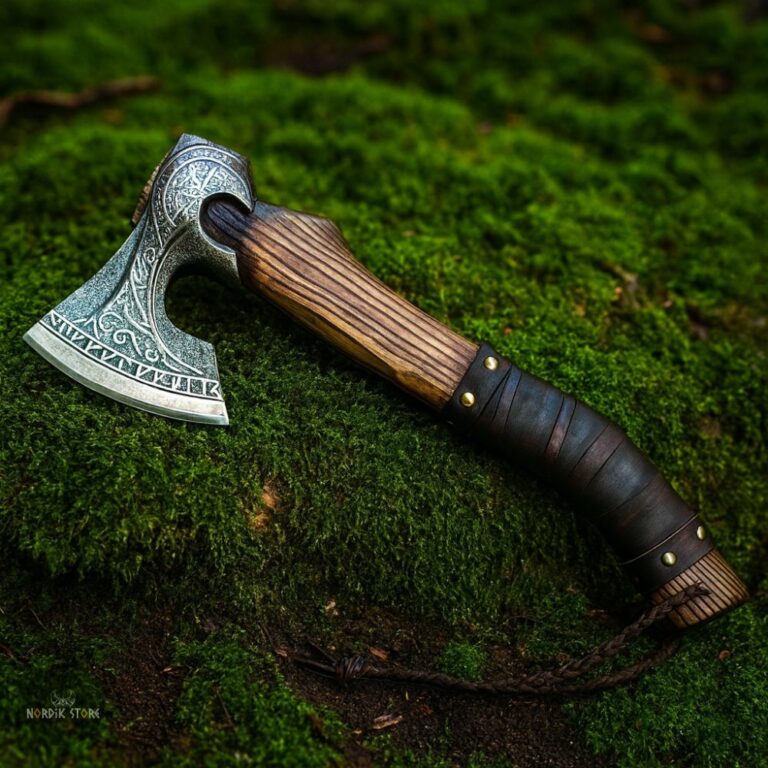 Hache Viking Heaume de la Crainte, cadeau homme pour Noël et anniversaire