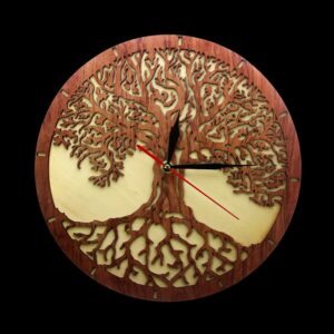 Horloge arbre de vie Yggdrasil, décoration maison, cadeau fêtes noel pour femme et homme