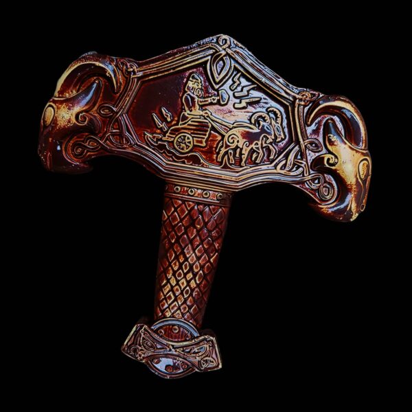 Marteau de Thor sculpté le Mjolnir en résine, cadeau viking
