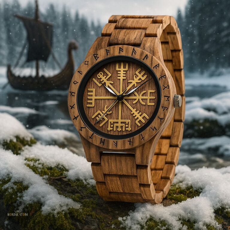 montre boussole viking Vegvisir, cadeau homme