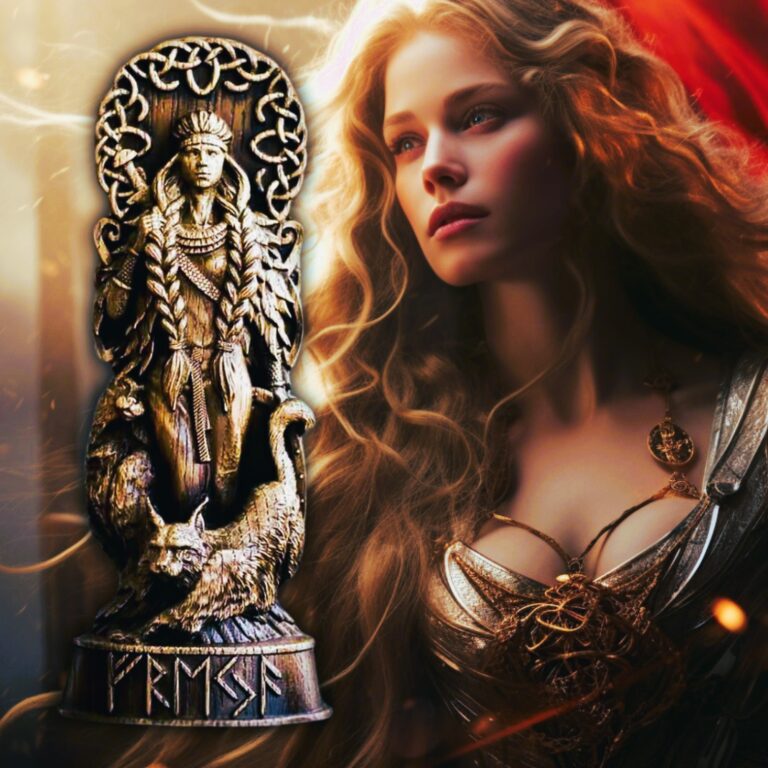 Statue viking de la déesse Freya, cadeau de décoration