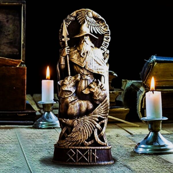 Statue viking du dieu Odin, cadeau de décoration pour homme et femme