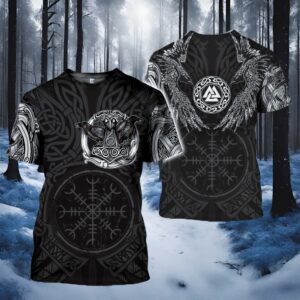 T-shirt viking la protection d'Odin, cadeau personnalisé homme