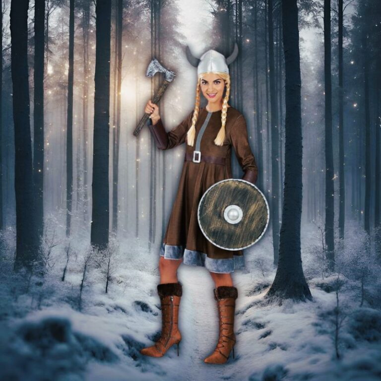 Déguisement la jarl viking femme, cadeau fêtes soirée déguisée