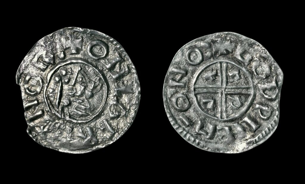 Monnaie frappée au nom d'Olaf Tryggvason, roi de Norvége viking