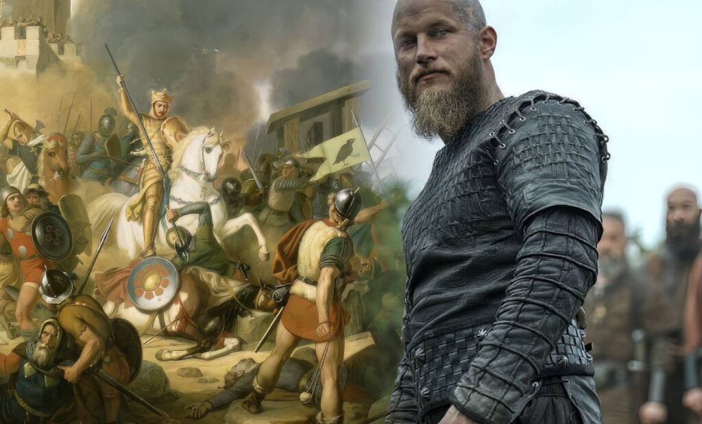 Ragnar lodbrok ou lothbrok au siege et invasion de paris