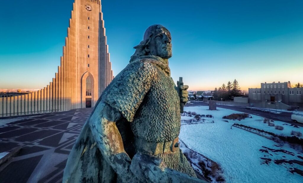 Statue de Leif Erickson à Reykjavik en Islande