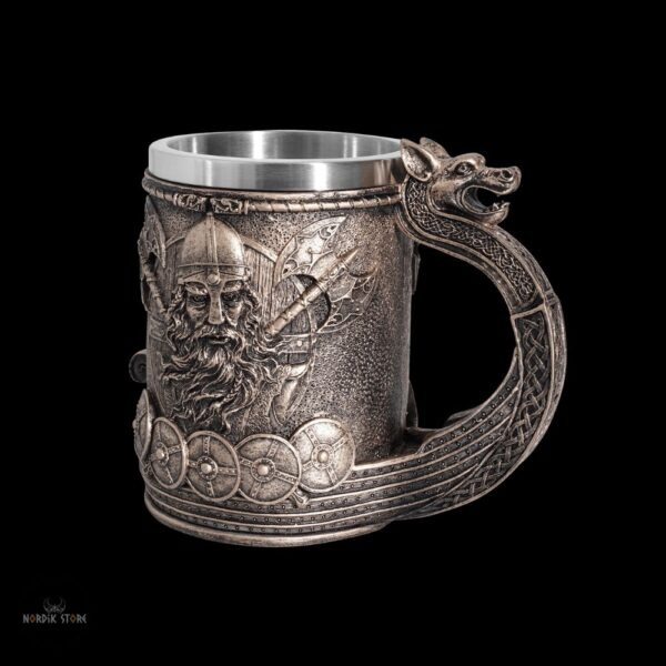 Mug et chope viking Éric à la Hache Sanglante, cadeau homme amateur de bière et d'hydromel