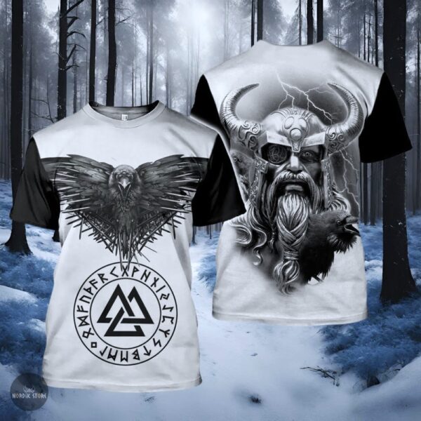 T-shirt viking Odin, cadeau ados, homme pour noel