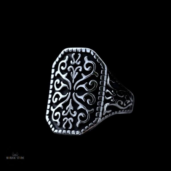 Bague Viking de Rollo en acier, cadeau homme