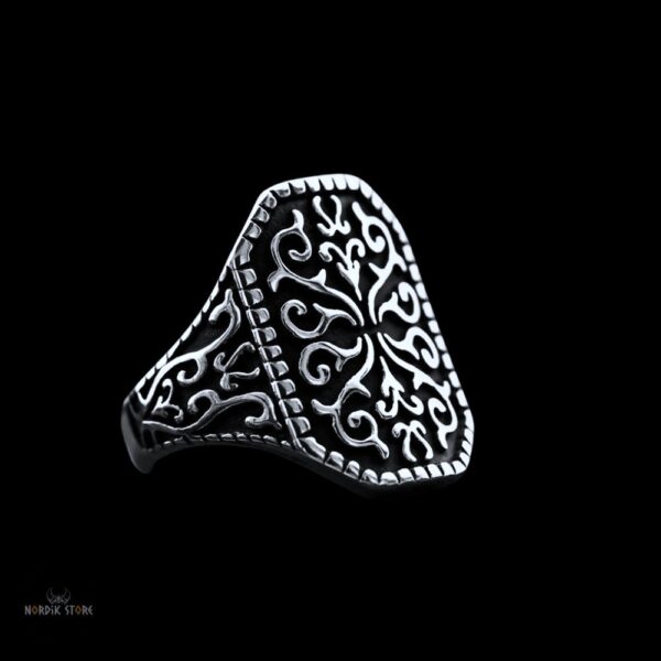 Bague Viking de Rollo en acier, cadeau homme pour Noel, anniversaire