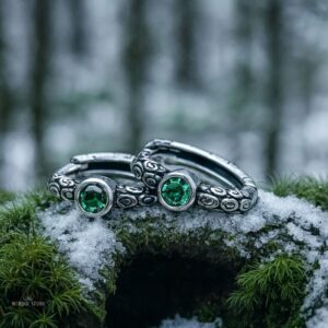 boucles d'oreilles viking Freyja en argent, cadeau