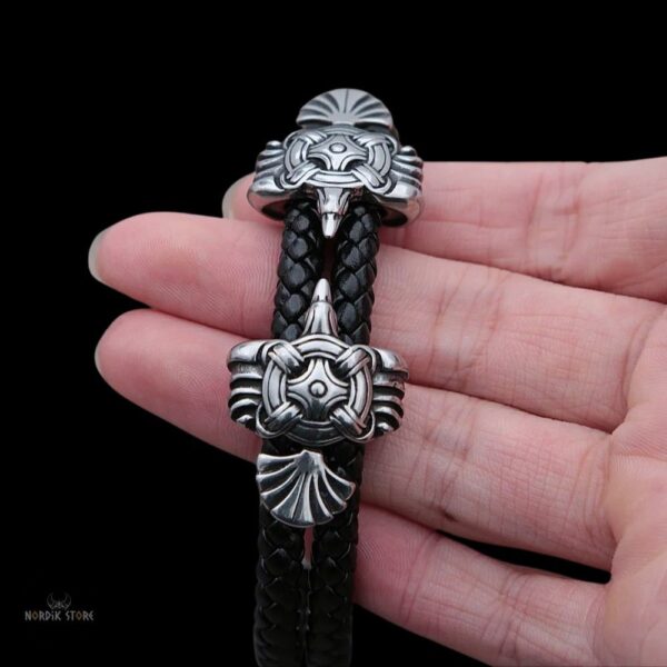 Bracelet viking Floki, cadeau homme et ados pour fête de Noël, Saint Valentin et anniversaire