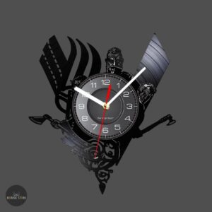 horloge viking à quartz Ragnar Lothbrok, cadeau décoration homme ou femme